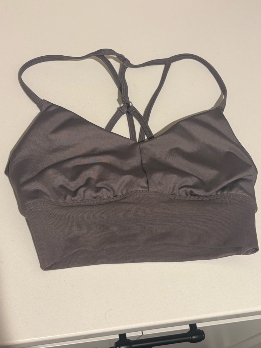 Alo Yoga Lavish Bra in Purple Dusk XS EUC Mesh Band - Picture 4 of 10